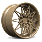 RV-DB418 forged BMW rims in full bronze finish with intricate mesh spoke design