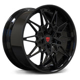 RV-DB418 gloss black 2-piece forged BMW wheel with premium mesh performance styling