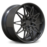 RV-DB418 forged BMW performance wheel in gunmetal finish with 2-piece mesh design