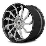 RVRN RV-DC01 CF carbon fiber multi-spoke forged wheel with polished center