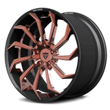 RVRN RV-DC01 CF carbon fiber multi-spoke forged wheel with rose gold center
