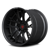 RV-DC04 CF carbon fiber forged wheel with matte black center for performance vehicles