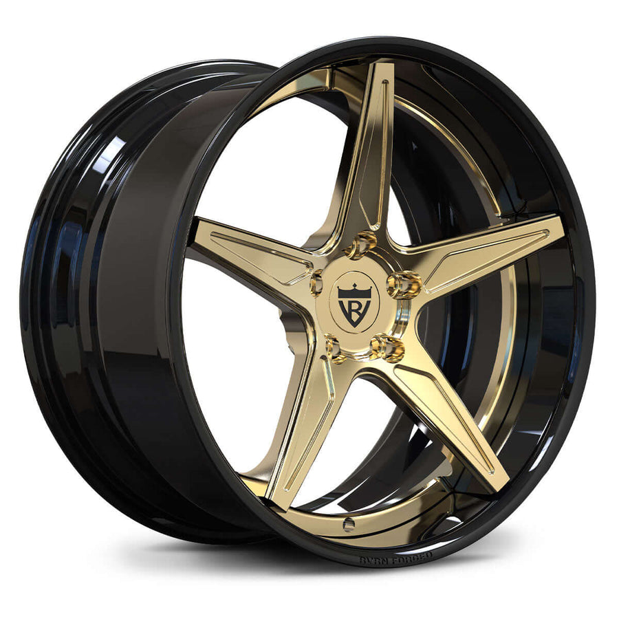RV-DC17 M-Precision forged wheel in frozen gold, the perfect performance upgrade for BMW M4 G82.