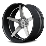 RVRN RV-DF14 CF carbon fiber deep concave forged wheel with  polished center