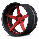 RVRN RV-DF14 CF carbon fiber deep concave forged wheel with red center