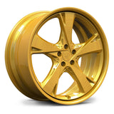 Bespoke Brush Gold RV-DG01 forged wheels, a high-impact luxury choice for Lamborghini Urus and custom SUV projects.