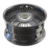 RV-DM05 custom forged deep dish wheel angled view