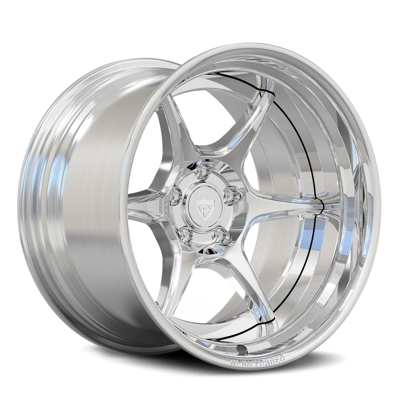Front view of RV-DN03 forged rim with 4x114.3 PCD availability, ideal for vintage JDM and 90s performance cars.
