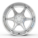 Front view of RV-DN03 forged rim with custom PCD availability, ideal for vintage JDM and 90s performance cars.