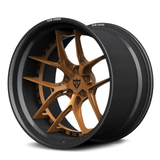 RVRN RV-DR08D CF carbon fiber deep dish wheel with bronze center