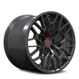 RV-MB02 forged BMW wheel gunmetal finish split Y-spoke mesh design for custom builds