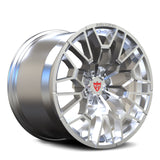 RV-MB02 forged BMW performance wheel bright silver finish mesh spoke design