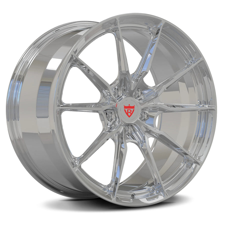 22 inch staggered forged wheels for Bentley Continental GT, RV-MB082 fully polished rims.