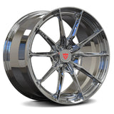 Bentley luxury performance forged wheels in chrome, RV-MB082 monoblock 10-spoke design.