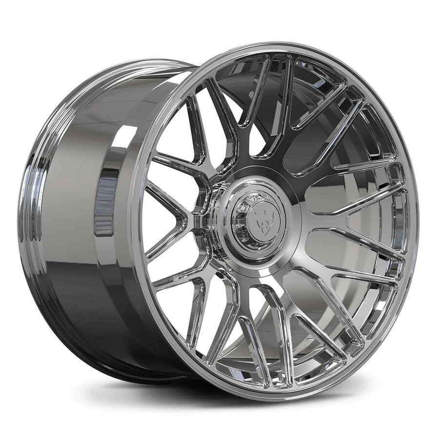 RV-MC26 chrome forged wheel with deep-concave Y-spoke design for Chevrolet Corvette C8