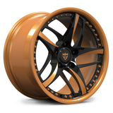 RV-MC36 Forged Monoblock Wheel, Bronze and Black Spokes with Bronze Rim