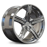 RV-MD06 chrome forged wheel for Dodge Charger applications, featuring a five-spoke concave design and polished performance styling.