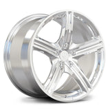 RV-MD06 polished forged wheel for Dodge Charger builds, with a five-spoke concave face and clean performance profile.