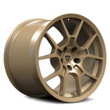 RV-MG05 bronze forged Mustang wheel with split-spoke motorsport design and deep concave profile