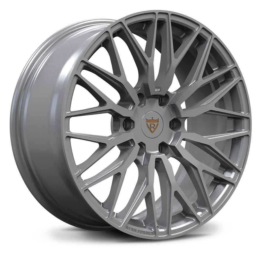 RV-MG122 custom 1-piece forged 6-lug wheel in Gunmetal Gray, featuring a high-load multi-spoke Y-design for premium SUV fitment.