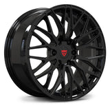 Gloss Black finish on RV-MG122 custom forged 6-lug wheels, a perfect aesthetic upgrade for the Lexus GX platform.