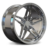 Mirror Chrome RV-MP03 monoblock forged wheel, high-impact concave styling for custom Corvette performance builds.