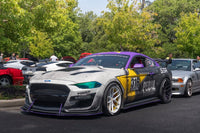 Side profile of 2019 Mustang GT with RV-MR08 forged wheels, 19x10 & 20x11 setup