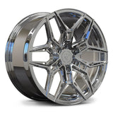 Chrome RV-MR616 deep concave forged wheel for a Cadillac LYRIQ application, showing its Y-spoke design and 6-lug hub.