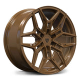 Bronze RV-MR616 custom wheel for a Cadillac LYRIQ build, featuring a Y-spoke face, deep concavity and 6-lug layout.