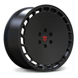 RV-MT03 Matte Black monoblock forged wheel, aero full-face design specifically for 2026 Tesla Cybertruck.
