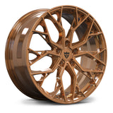 Polished bronze forged monoblock wheel RV-MV01 for Dodge performance cars