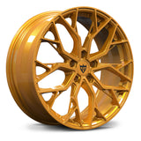 Polished bronze forged monoblock wheel RV-MV01 for Honda performance cars
