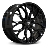 RV-MV01 custom forged monoblock wheel in gloss black finish for Honda vehicles