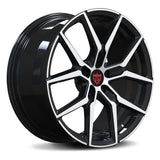 RV-MV1202 custom forged wheel in Gloss Black with Machined Y-spoke face, elite fitment for Maserati Granturismo.