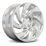 High polished aerospace-grade 6061-T6 aluminum forged wheels for Tesla Model Y.