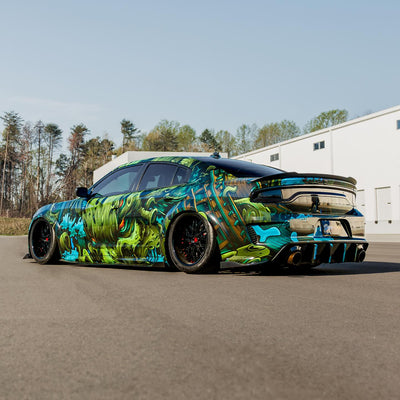Dodge Charger Scatpack Widebody with RVRN RV-T081 custom 2-piece deep dish wheels