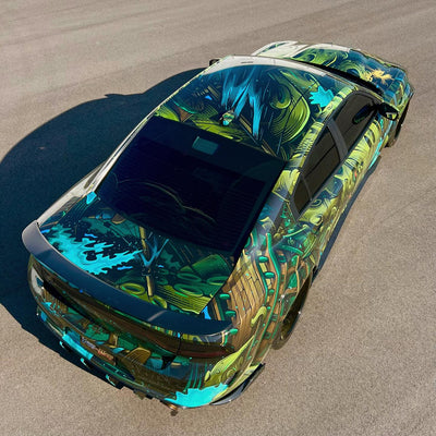 Custom RVRN RV-T081 wheel build for Dodge Charger Scatpack – forged deep dish design