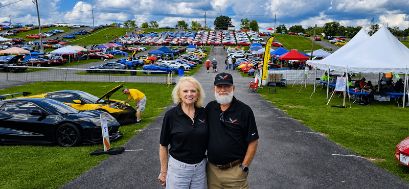 Mike Slagle and Ricky Crews representing the RVRN Corvette community at Carlisle 2026