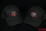Standard and Corvette Edition black RVRN Custom Forged Wheels baseball caps displayed side by side.