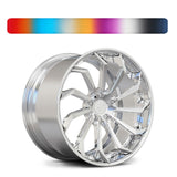 Design your own wheels for high performance sports cars, RVRN RV-DC01 custom forged wheels, bespoke engineering and fully customizable finishes. 