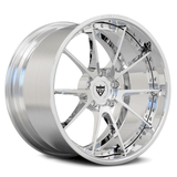 RVRN RV-DC02 all-polished forged wheel, 2-piece deep dish profile for Cadillac CT5-V.