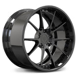 RVRN RV-DC02 black chrome forged wheel, 10-spoke deep dish design for Cadillac Escalade-V.