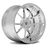 RVRN RV-DC02 brushed clear forged wheel, 2-piece deep dish profile for Cadillac CT5-V Blackwing.