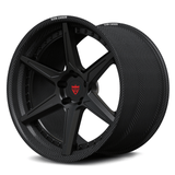 Genuine carbon fiber wheels for Lamborghini Huracan, RVRN RV-DC19 real carbon fiber stepped lip custom 2-piece concave wheels.
