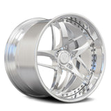 RVRN RV-DC36D full polished 2-piece directional forged wheel, deep dish design for classic 1958 Chevy pickup truck.