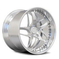 RVRN RV-DC36D full brushed clear 2-piece directional forged wheel, deep dish design for classic C3 Corvette Restomod.