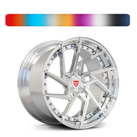 Design your own wheels for high performance sports cars, RVRN RV-DF041 custom forged wheels, bespoke engineering and fully customizable finishes. 