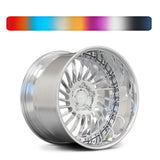 Design your own wheels for high performance sports cars, RVRN RV-DN01 custom forged wheels, bespoke engineering and fully customizable finishes. 