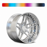 RV-DP03: CUSTOM FORGED 2-PIECE 5 SPOKE DEEP DISH WHEELS