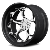 RV-DS016 CF · GENUINE CARBON FIBER PETAL 5-SPOKE FORGED WHEELS  Wheels